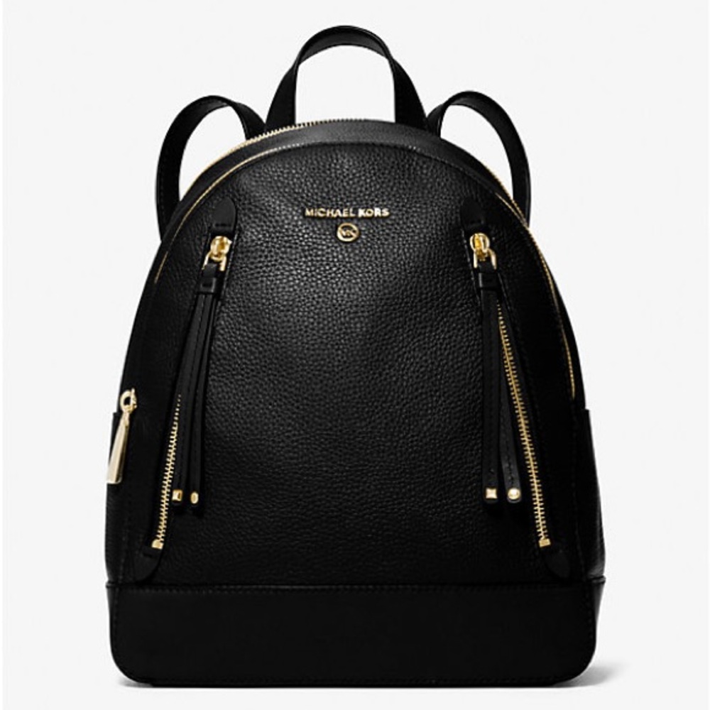 Brooklyn Medium Pebbled Leather Backpack